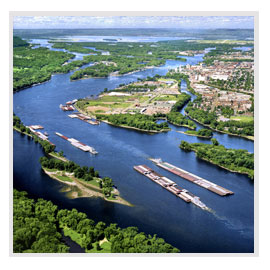 Intermodal solutions, barge transportation, harbor services