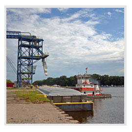 Inland Harbor Services, Barge Transportation, Fleeting and Switching, Barge Terminal Services, Grain Elevators, Mississippi River Barge