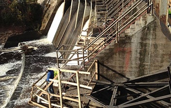 Dam construction, preplaced aggregate concrete, concrete repairs, concrete placement, dam construction contractor, pier repairs