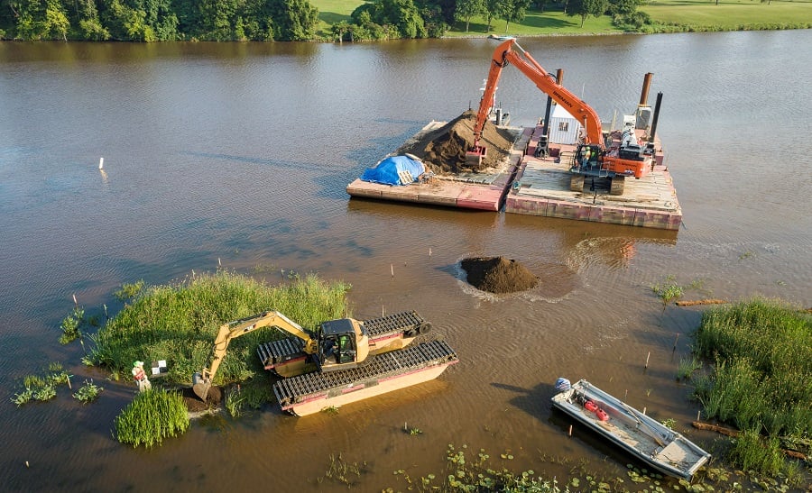 Floodplain Backfill Placement Operations CLEAN UP