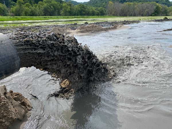 Brennan Lansing, IA Critical Velocity Dredged Sediment HDPE 