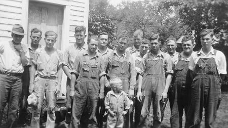 1920s Jim on Left, Pard is second from right, Gene is third from right