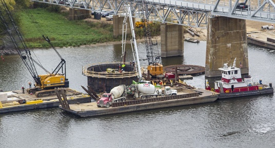 protection cells, marine construction, marine support, mississippi river, marine contractors