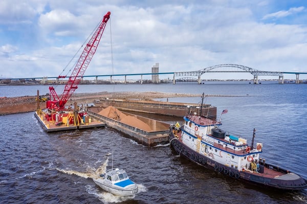 Moving sand in duluth interstate island