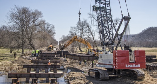 bridge construction, railroad bridge construction, railroad bridge replacement, bridge repairs, brennan, railroad contractors