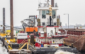 marine support, towboat support, railroad marine services, railroad construction, marine contractor