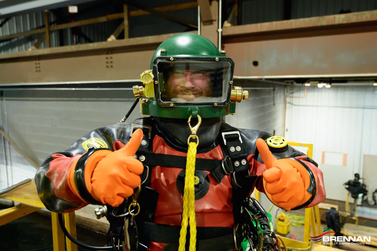 Testing a new helmet prototype for a partner
