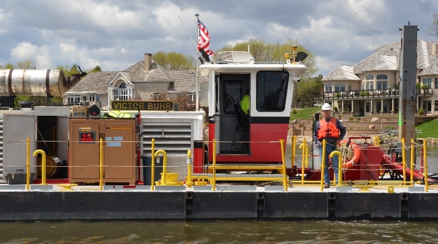 Vic Buhr on Dredge Victor Buhr 2019