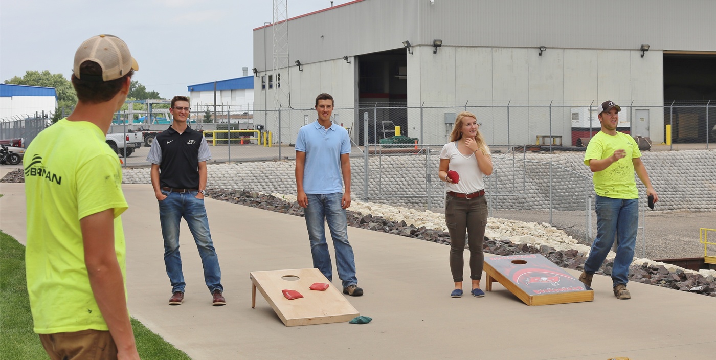 J.F. Brennan annual intern day offers educational sessions, facility tour, tugboat ride and a bags tournament with fellow interns and management.