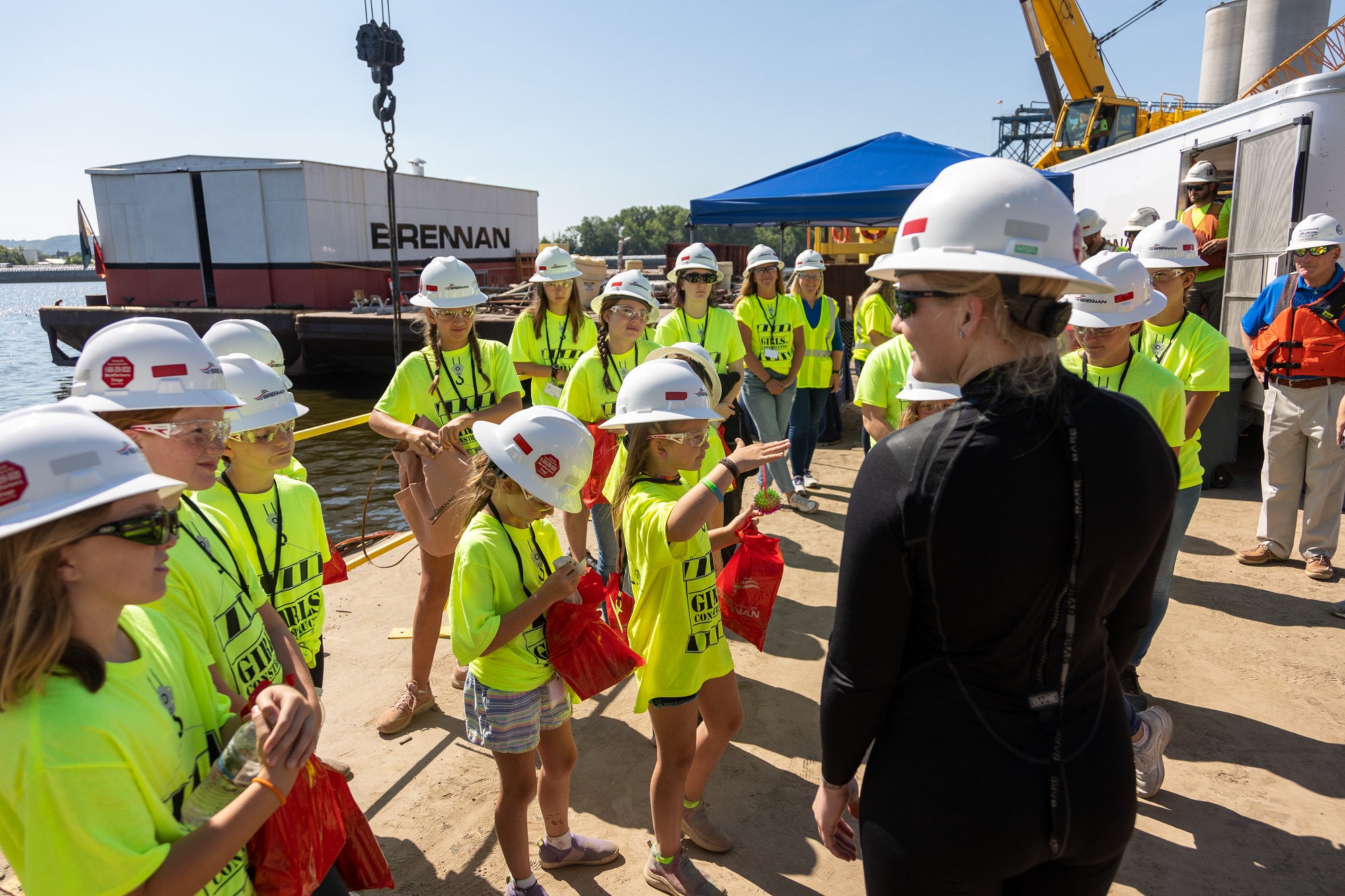 Brennan Female Diver during Girls in Construction Day