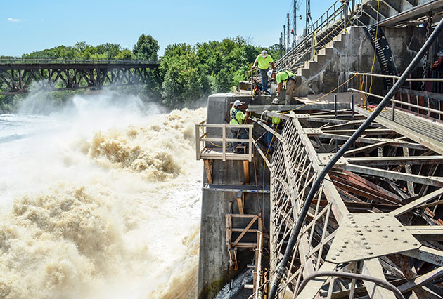 dam repairs, hydroelectric dams, gate repairs, tainter gates, hydro dam repairs