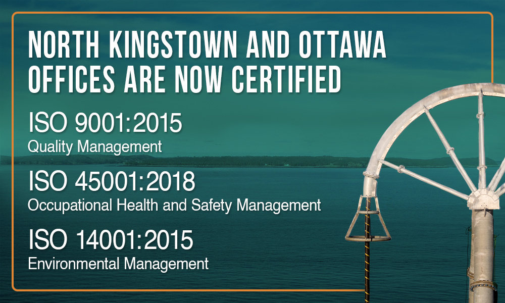 List of Brennan Certifications to ISO Standards