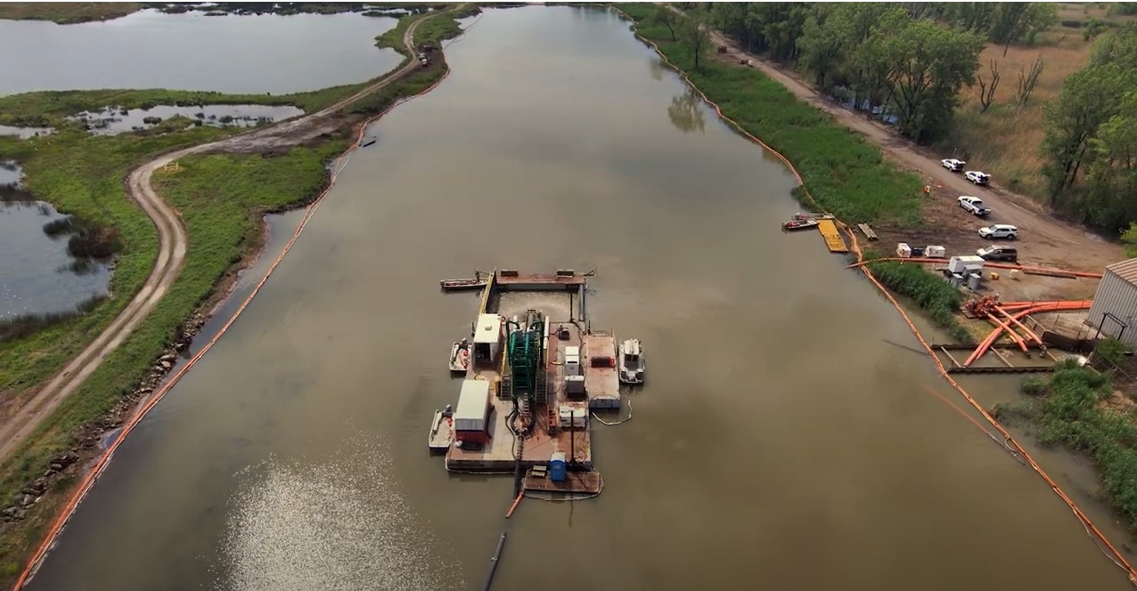 Lake George Canal Resoration remediation drone