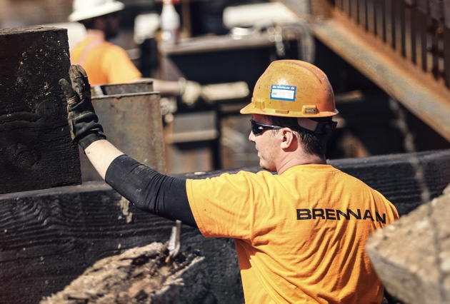 railroad bridge construction, railroad bridge contractors, bridge construction, span replacement, hi rail equipment