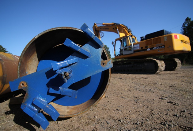 culvert replacement, boring machine, railroad contractor, brennan, railroad work